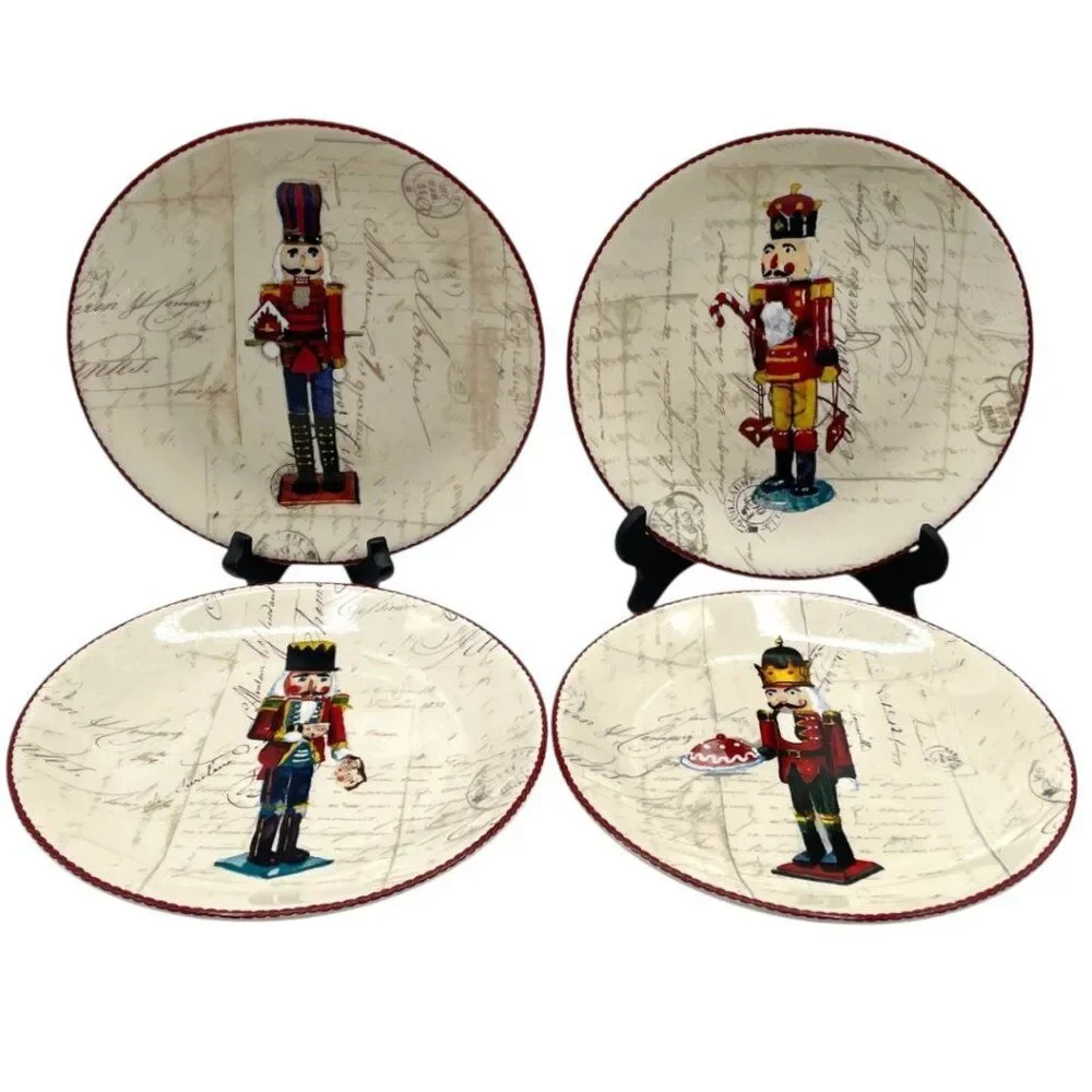 2 Williams Sonoma Nutcracker Salad Plate 8 1/2